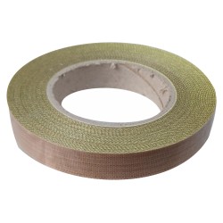 Banda teflon, tesatura teflonata fibra sticla, latime 20 mm, lungime 10 cm, autoadeziva, pentru masina de vidat/lipit