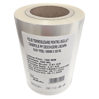 Folie termosudare, pentru sigilat caserole PP, deschidere usoara Easy Peel, 190MM X 300 ML