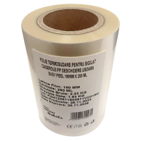 Folie termosudare pentru sigilat caserole PP, Easy Peel 190MM X 250 ML