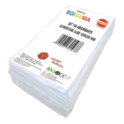 Absorbante alimentare albe 100X200 mm, set 100 bucati