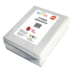 Absorbante alimentare albe, dimensiuni 80x120 mm, set 100 bucati Absorbante alimentare albe, dimensiuni 80x120 mm, set 100 bucati