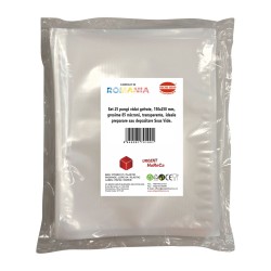 Pungi vidat gofrate, 150X250 mm, grosime 85 microni, transparente, ideale preparare sau depozitare Sous Vide, set 25 bucati