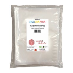 Pungi vidat gofrate, 250x300 mm, grosime 85 microni, transparente, ideale preparare sau depozitare Sous Vide, set 25 bucati