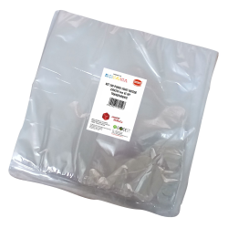 Pungi vidat/vacuum netede, pentru masini de vidat cu camera, 250X250 mm, grosime 65 microni, transparente, set 300 bucati
