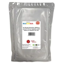 Pungi vidat gofrate, 200x300 mm, grosime 85 microni, transparente, ideale preparare sau depozitare Sous Vide, set 100 bucati