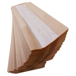 Pungi hartie cu fereastra 115X350 mm, set 100 bucati