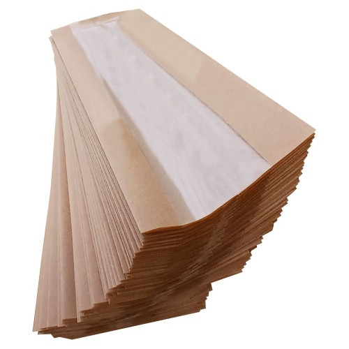 Pungi hartie cu fereastra 115X350 mm, set 100 bucati