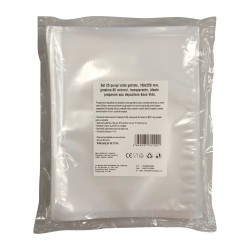Pungi vidat gofrate, 150X250 mm, grosime 85 microni, transparente, ideale preparare sau depozitare Sous Vide, set 25 bucati