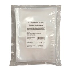 Pungi vidat gofrate, 200x250 mm, grosime 85 microni, transparente, ideale preparare sau depozitare Sous Vide, set 50 bucati