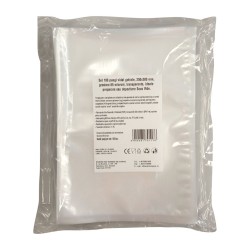 Pungi vidat gofrate, 250x300 mm, grosime 85 microni, transparente, ideale preparare sau depozitare Sous Vide, set 100 bucati