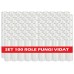 Set 100 role pungi vidat gofrate, dimensiuni 280x6000 mm, transparente, grosime 85 microni, preparare sau depozitare Sous Vide