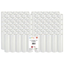 Set 100 role pungi vidat gofrate, dimensiuni 250x5000 mm, transparente, grosime 85 microni, preparare sau depozitare Sous Vide