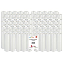 Set 100 role pungi vidat gofrate, dimensiuni 250x6000 mm, transparente, grosime 85 microni, preparare sau depozitare Sous Vide