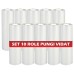 Set 10 role pungi vidat gofrate, dimensiuni 250x3000 mm, transparente, grosime 85 microni, preparare sau depozitare Sous Vide