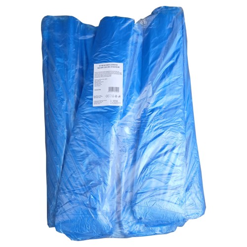 Saci naveta alimentari BLUE HDPE 12 MY (700+2X150)X700 mm, set 500 bucati